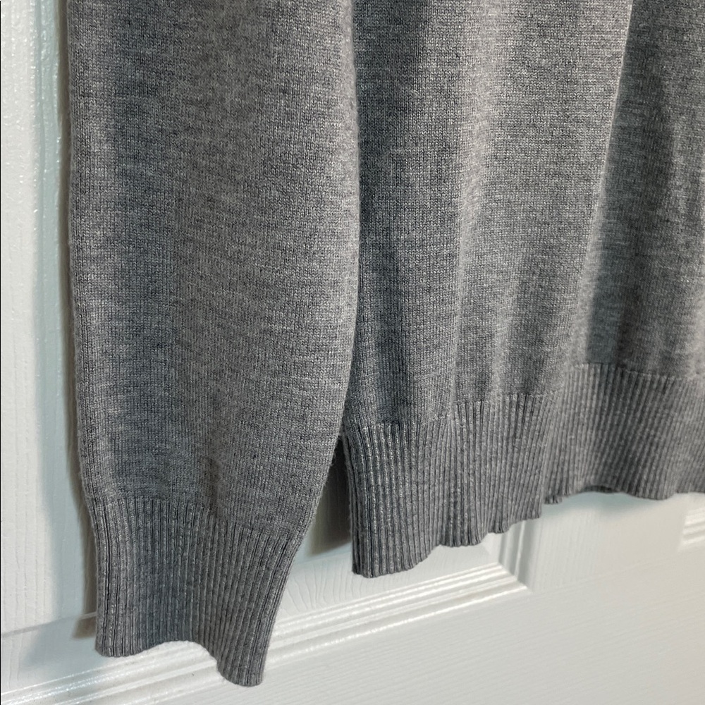 Calvin Klein Sweater Turtleneck Thin Rayon Nylon Casual Grey Gray Women's Small - Picture 7 of 11